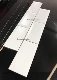 Keramik Subway Matte White (Bevel) 7.5X15