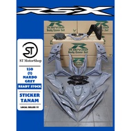 HONDA RSX RS-X 150 (1) NARDO GREY COVER SET (STICKER TANAM) RAPIDO NEW ACCESSORY AKSESORI