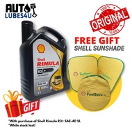 Shell Rimula R3+ SAE-40 5L Diesel Engine Oil (FOC Sunshade) - Shell Malaysia