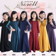 Dress NORELL Sedondon Raya Ibu dan Anak (Saiz Anak) saiz 2-14 by Reyqa Exclusive