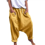 Casual Women's Harem Crotch Pants, Fashionable Lace-Up Harem Pants, Women Trousers, Oversized Pants