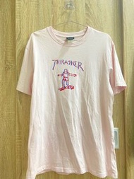 Thrasher 粉色滑板人