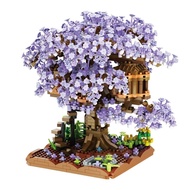 lego brick lego flower 2025 New Style Rainbow Cherry Blossom Tree House Compatible with Lego Buildin