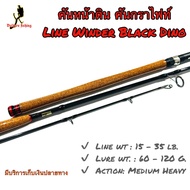 คันเบ็ดตกปลา คันหน้าดิน หมาป่ากราไฟท์ Line Winder Black Dino Line wt. 15-35 lb Lure wt. 60-120 G.