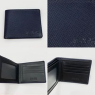 🇫🇷 Pierre Cardin France Simple Leather Wallet with Photo / ID Card Window in Dark Navy Blue with Pat