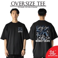 Oversize T-shirt - Design MONKEY SKATE | 220GSM