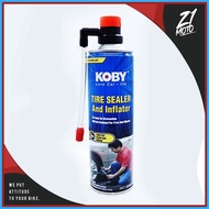 ◰ ✑ ◺ KOBY TIRE SEALANT AND INFLATOR 600ML