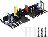 UNICRAFTALE Black Screwdriver Organizer Pliers Rack Metal Hammer Holder Wall Mount Tool Storage for 