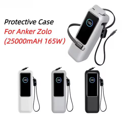 Suitable for Anker Zolo mobile power bank (25000mAH 165W) power silicone protective cover 360° All-r