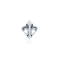 AKE Fierce-de-lis 2025 Pendent 925 Sterling Silver Pendant Necklace Hand-Carved Black Embossed Patte