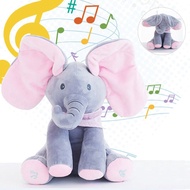 Singing Peekaboo Elephant Plush Toy For Babies With Animated Fun Actions