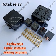 Relay Box Relay Box 4 Relay Holder Home Relay 4 Relay Universal Motorcycle Car Vehicle Automotive