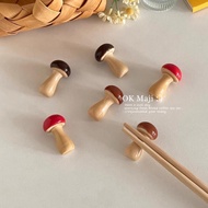 Creative Cute Mushroom Chopstick Rest High-Appearance Exquisite Small Rest for Chopsticks Ceramic Ch