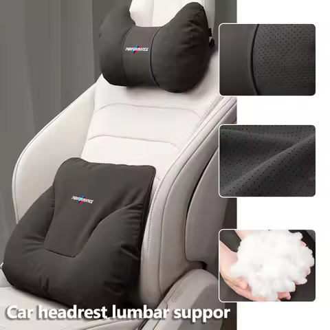 Car Neck Pillow Headrest Protector Lumbar Support Backrest Cushion For BMW X1 X3 X4 X5 X7 G20 G38 F2