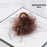 Black Feathers Shark Clamp Hair Accessories Womens Butterfly Knot Hair Clips Hair Styling Hair Acces