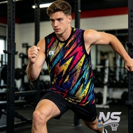 CHANGKE SINGLET SPORTS PRAI TRAINING SINGLET/ VOLLEYBALL BADMINTON BASKETBALL FUTSAL FOOTBALL ETC.