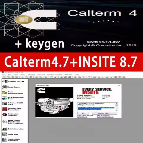 Truck Engine Diagnostic Software Insite 8.7 with + Calterm 4.7 MetaFile Keygen Never Expire Work Sit