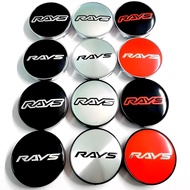RAYS 4pcs 60mm car hub cap center cap Rim cap car modification accessories