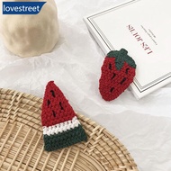 LOVESTREET Girls Lovely Carrot Wool Hair Rope Cute Colorful Hair Accessories Hair Circle Hair Rope A