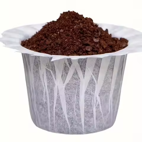 50pcs Disposable Paper Filters for Keurig, Reusable K-Cup Compatible, Single Serve Fillable Capsules