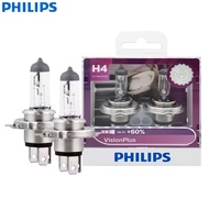 Philips H4 9003 12V 60/55W P43t 12342VPS2 VisionPlus Halogen Car Headlight VP +60% Bright Auto Lamps