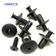 100 Cái Ốc Vít Nhựa Ô Tô Thông Dụng 8Mm Kẹp Cố Định Chốt Chắn Bùn Ô Tô