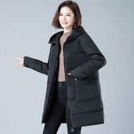⊕✤☞Down Jacket Hooded Loose Slimmer Look Can Wear within 120kg Down Padded Jacket