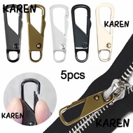 KAREN Zipper Head, Detachable Zipper Sliders Head Metal Zip,  Replacement DIY Sewing Backpacks Purse