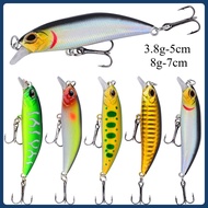 minnow 3.8g-5cm 8g-7cm Jig Bait Rubber Fish lure mino Tie F7