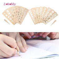 Lohobby 8 Pieces Alphabet Tracing Board Wooden Letters Drawing Board Magnetic Early Education Writin