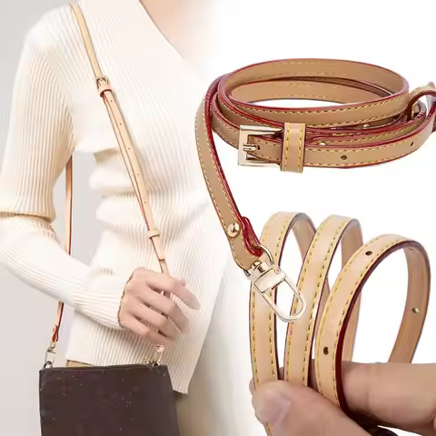 Straps for Longchamp mini Bag Straps Bag Transformation Accessories Leather Shoulder Strap Punch-fre