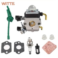 WITTE 9 Pcs/Set Carburetor Kit, with Primer Bulb with Gasket Carburetor Replacement, Complete Assemb