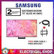 Samsung 75'' QLED 4K Q60C TV QA75Q60CAKXXM Television (FREE HDMI CABLE AND TV BRACKET)