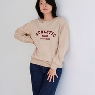 TEAM HEYDAY人寵親子裝系列 人類版 長袖加絨款 奶茶色酒紅字