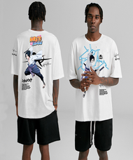 เสื้อยืดโอเวอร์ไซส์เสื้อยืดHOLDEM x Naruto ซาสึเกะS-5XL