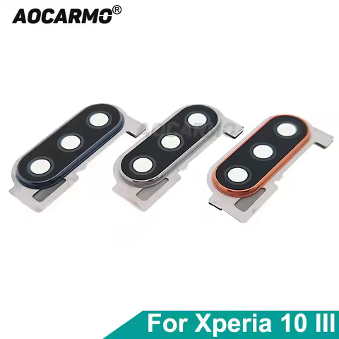 Aocarmo For Sony Xperia 10 III / X10iii MARK3 I4293 XQ-BT52 Rear Back Camera Lens Len Glass With Fra