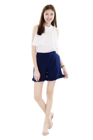 Muko Ellen กางเกงขาสั้น (หลังคลอด) แบบขาระบาย BS03