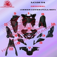 LC135 V4 (ORIGINAL) YAMAHA LC MATT BLACK INNER COVER FULL SET (1-12)