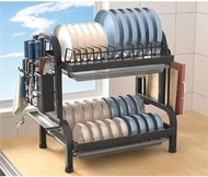 ONE - 【兩層】多層浴室架 廚房置物架 | 碗架 瀝水架 碗碟碗盤 收納架 碗筷餐具收納盒 廚房 轉角收納架 免打孔