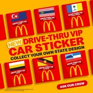 Mcd drive-thru vip sticker