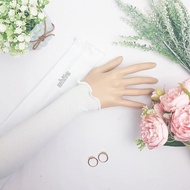 Handsocks Long Inner 3 Layer White / Off White , Tudung