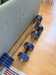 可分拆 啞鈴槓鈴組合 家用 Flexible Dumbbell and Weight Set