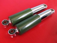 REAR SHOCK (255 mm.) "GREEN" Fit For HONDA C100 C102 C105 C50 CA100 C110 C115 C200 C65 C70 #โช๊คคู่หลัง สีเขียวขี้ม้า