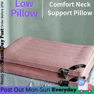 《 Low Pillow 》Neck Support Pillow Low Pillow Bantal Tidur Neck Pillow Bantal Leher Washable Pillow枕头