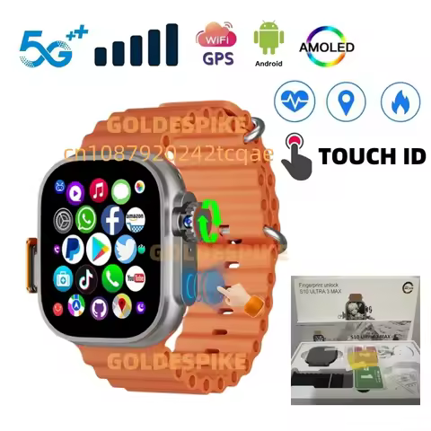 S10 ultra 3 max SmartWatch 4G/5G Android OS GPS 2.2inch AMOLED Smart Watch Play Store Download TOUCH