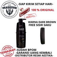 AESTIKA SHAMPO DARK BROWN PENGHITAM RAMBUT BERUBAN AESTIKA HAIR COLORING SHAMPO COKLAT TUA FREE SISI