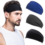 **包郵** 黑/藍/深灰色 彈性運動頭帶跑步瑜伽頭巾吸汗帶彈力戶外健身 PC3321