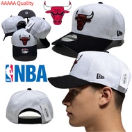 NBA Chicago Bulls Baseball Cap - Adjustable - Embroidered - New/Era - Black and White