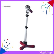XPS 1/12 Doll House Miniature Metal Microphone Mic with Stand Music Room Decoration