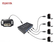[Bilibili1] USB 3.0 Sharing Switch, 4 Ports HUB KVM Swtiches For PC Printer (Pack of
